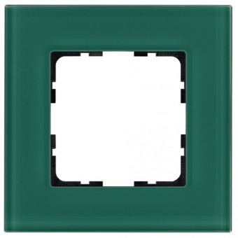 Рамка 1-постовая, стекло цвет Лазурный, G1001GJ, Jasmart Рамка 1-постовая, стекло цвет Лазурный, G1001GJ, Jasmart