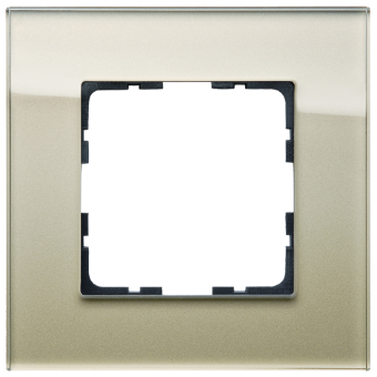 Рамка 1-постовая, стекло Champagne Gold, G1001GG, Jasmart Рамка 1-постовая, стекло Champagne Gold, G1001GG, Jasmart