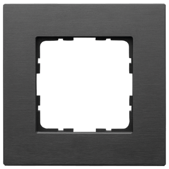 Рамка 1-постовая, алюминий Black, G1001AB, Jasmart Рамка 1-постовая, алюминий Black, G1001AB, Jasmart