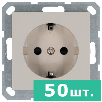 Розетка SHUKO© с защитными шторками 16A 250V~ 2P+T, цвет Тауп, JASMART, набор, 50 шт. Розетка SHUKO© с защитными шторками 16A 250V~ 2P+T, цвет Тауп, JASMART, набор, 50 шт.